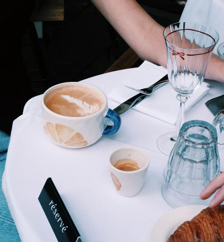 Croissant Cappuccino Mug