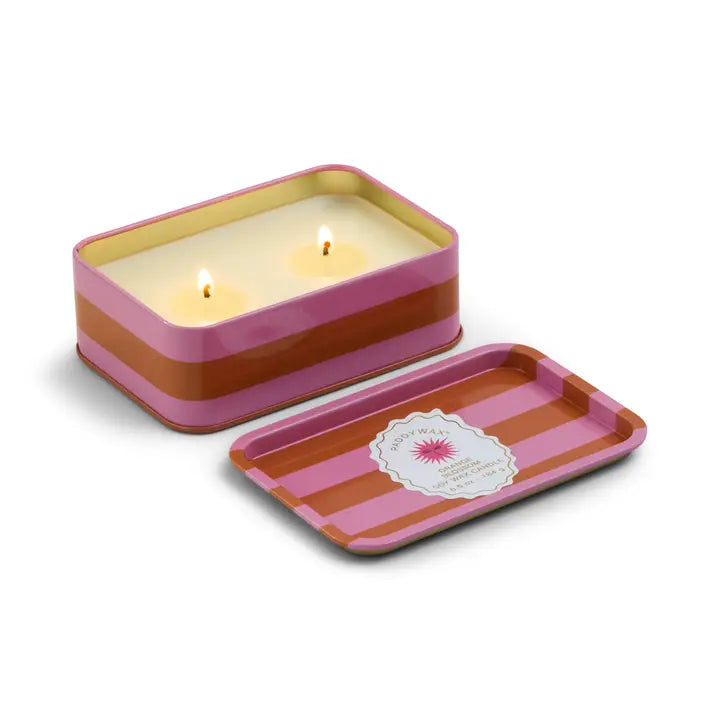 Sun Printed Tin Candle - Orange Blossom