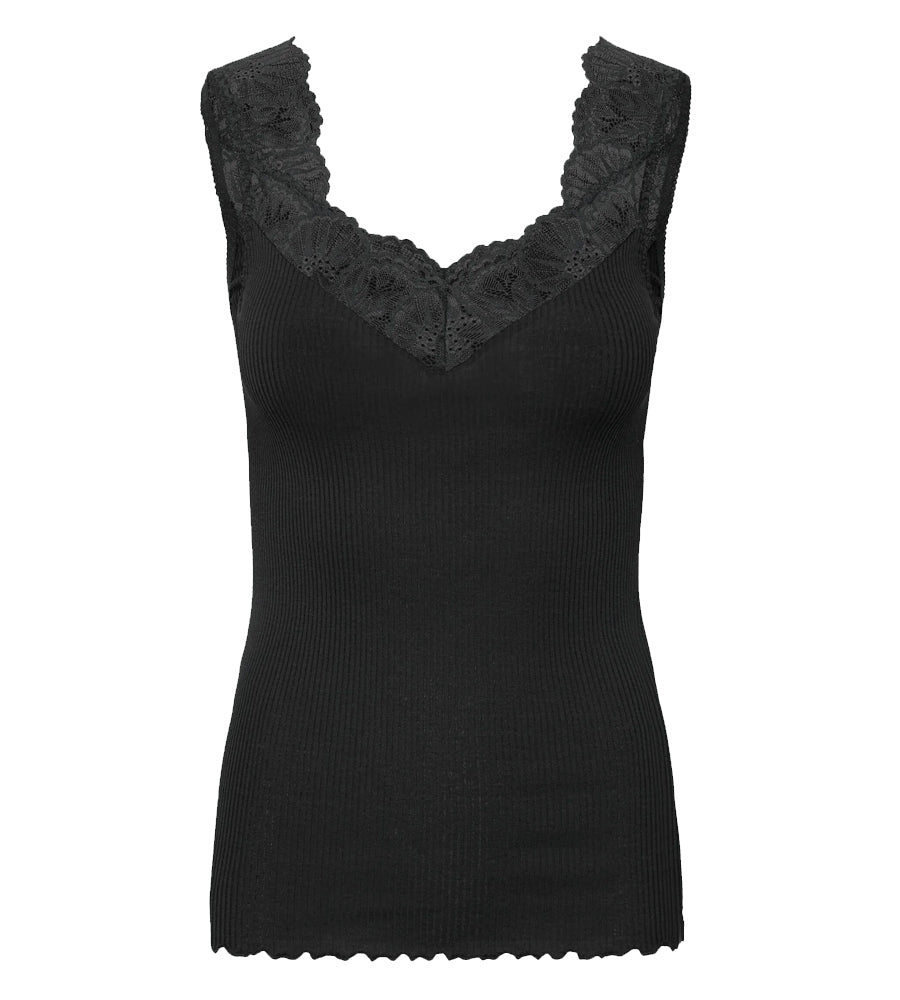 100195 Beatha Lace Top Black