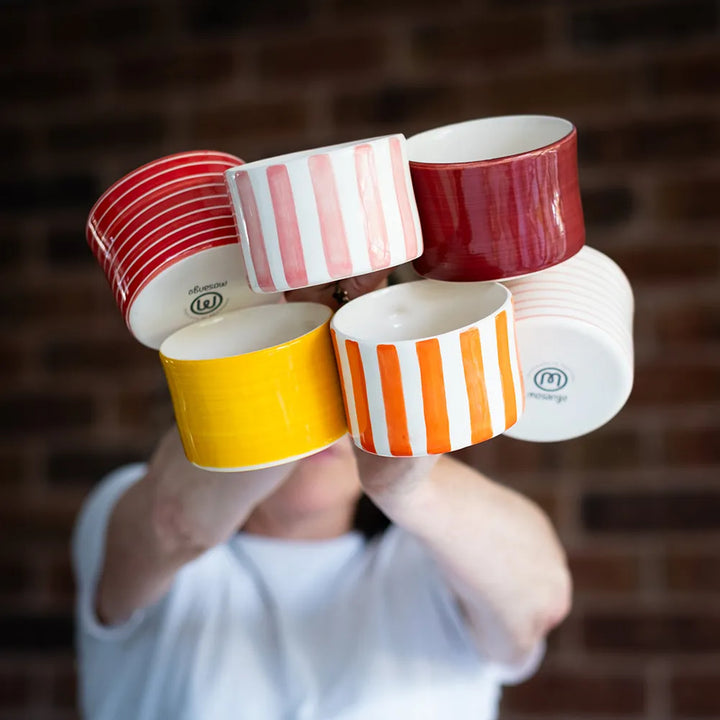 Candy Stripe Mug - Rose