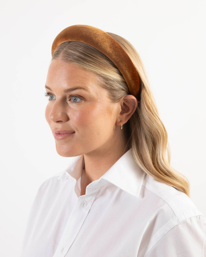 The Cinnamon Velvet Headband