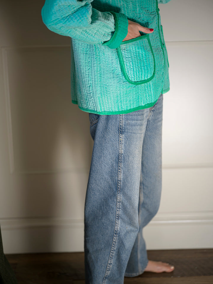 Tinky Velvet Jacket Sea Green