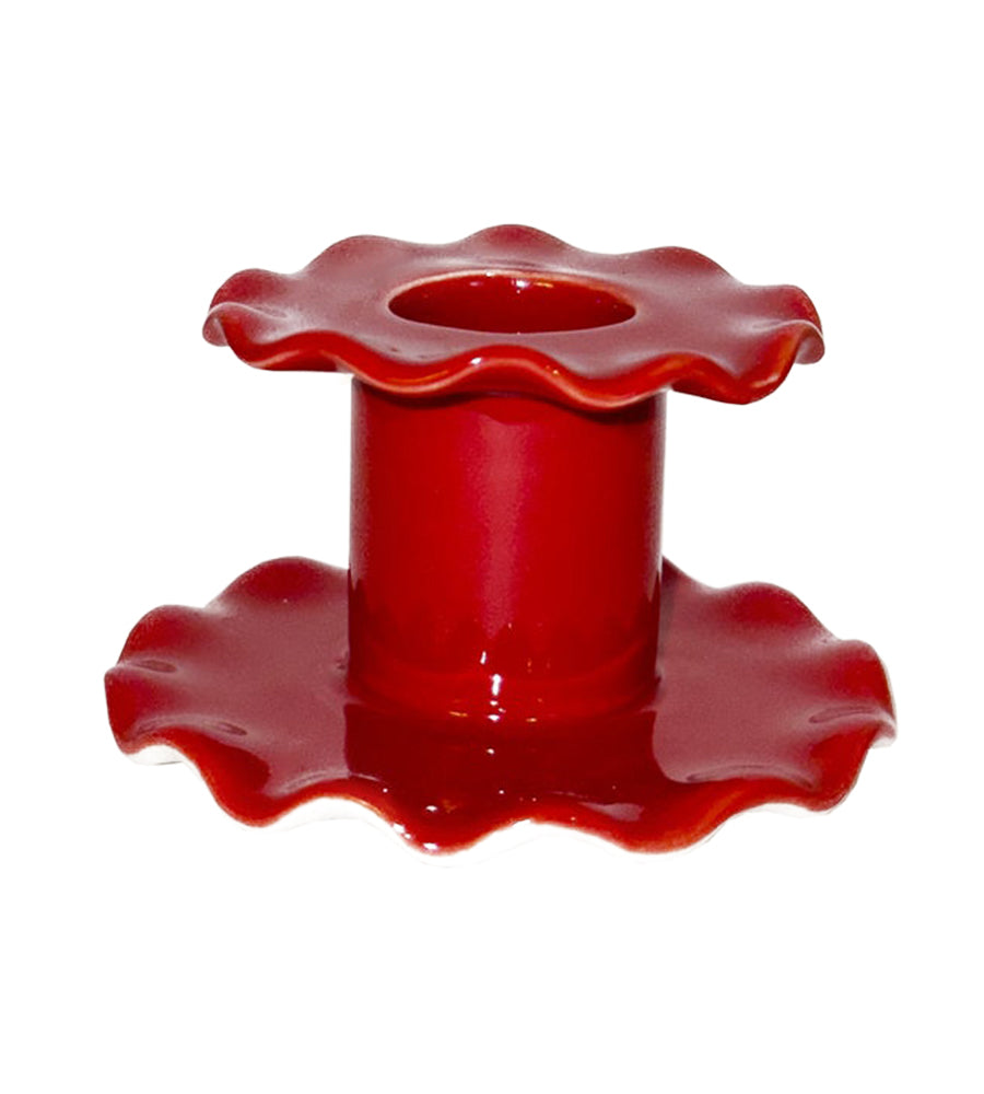 Single Frill Candle Stick - Red