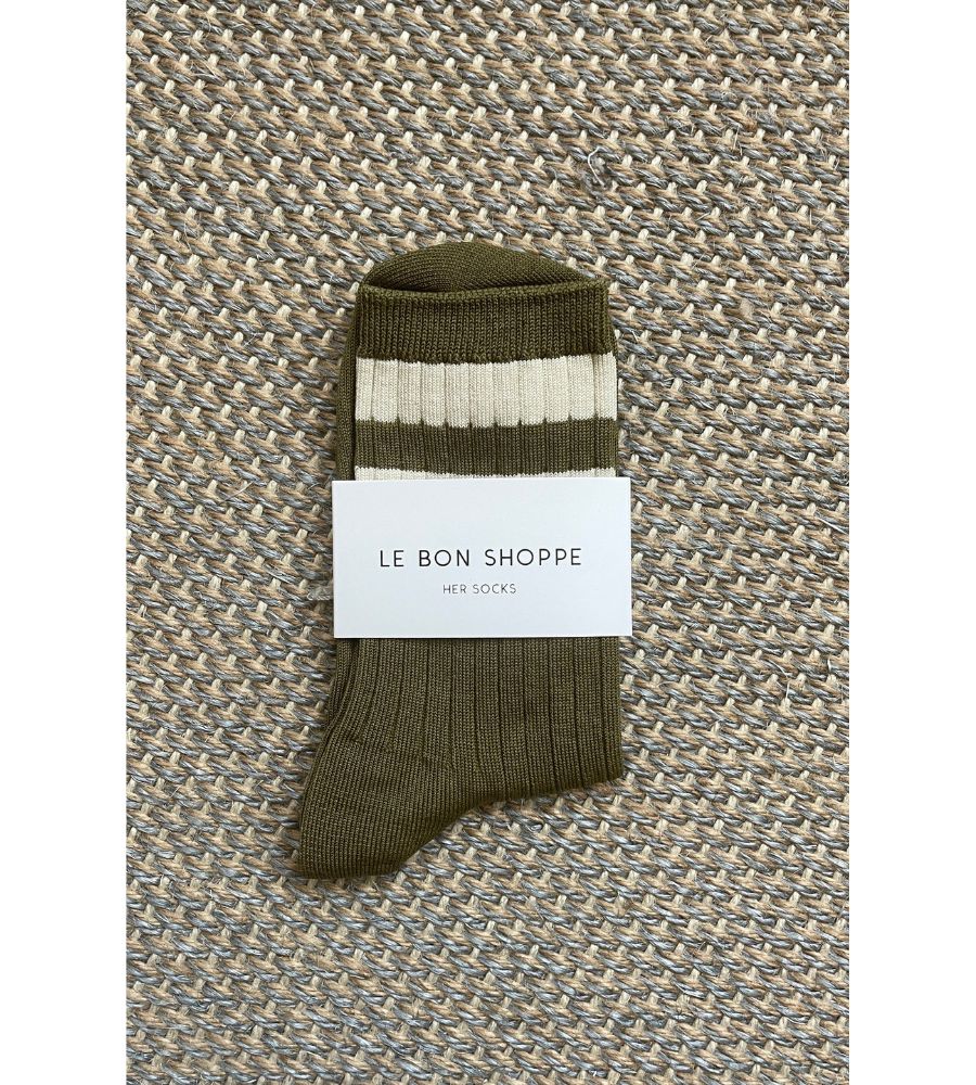 Her Varsity Socks - Fern