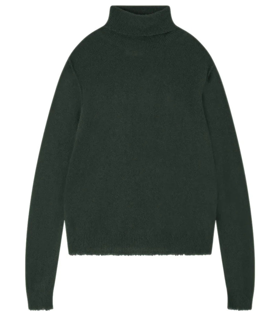 Distressed Roll Collar - Breen Khaki