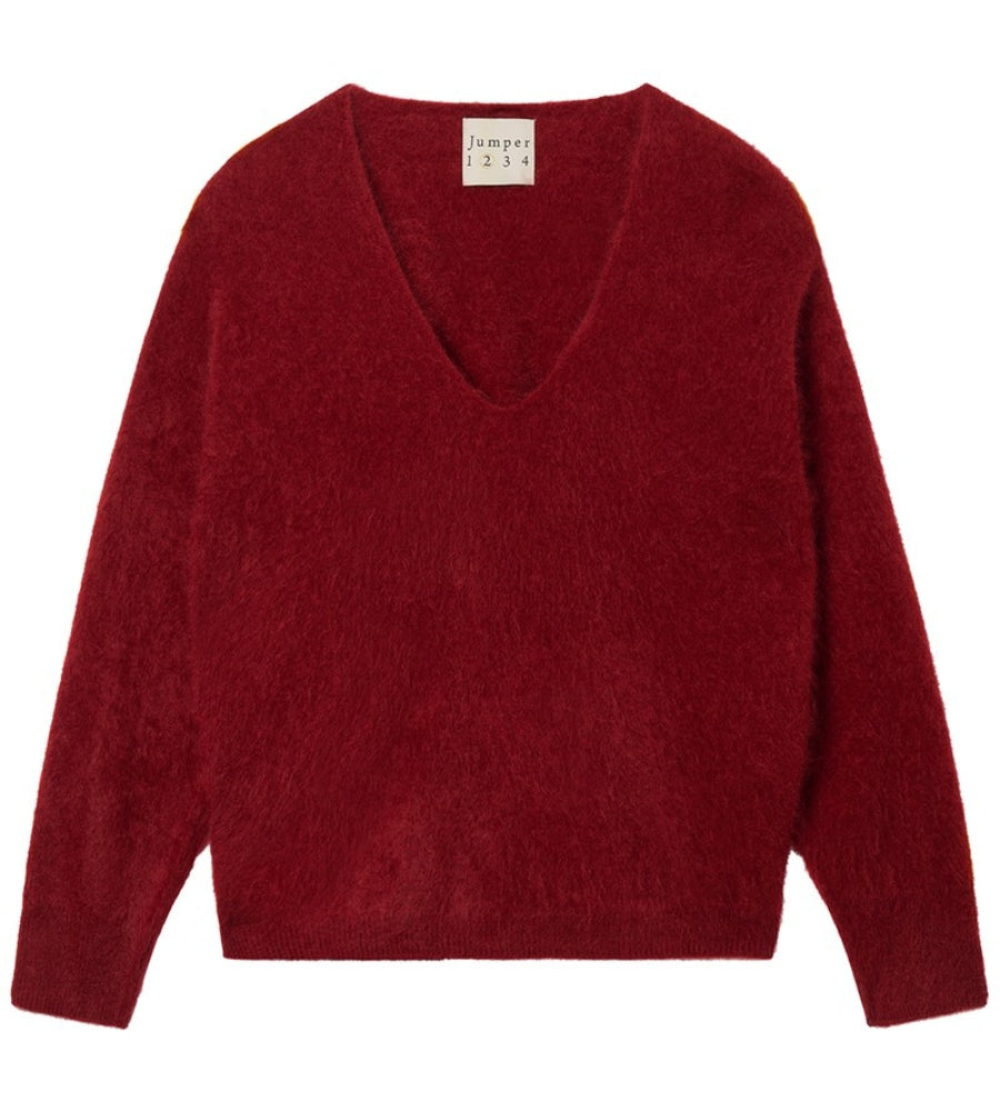Brushed Boxy Vee - Rouge