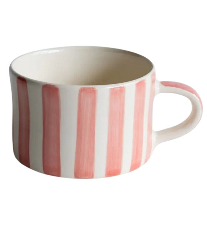 Candy Stripe Mug - Rose