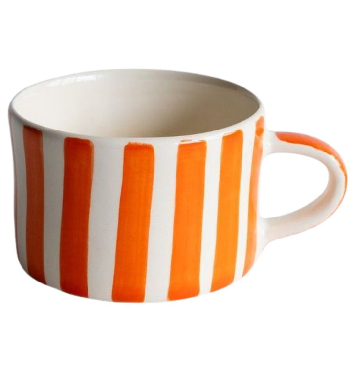 Candy Stripe Mug - Tangerine