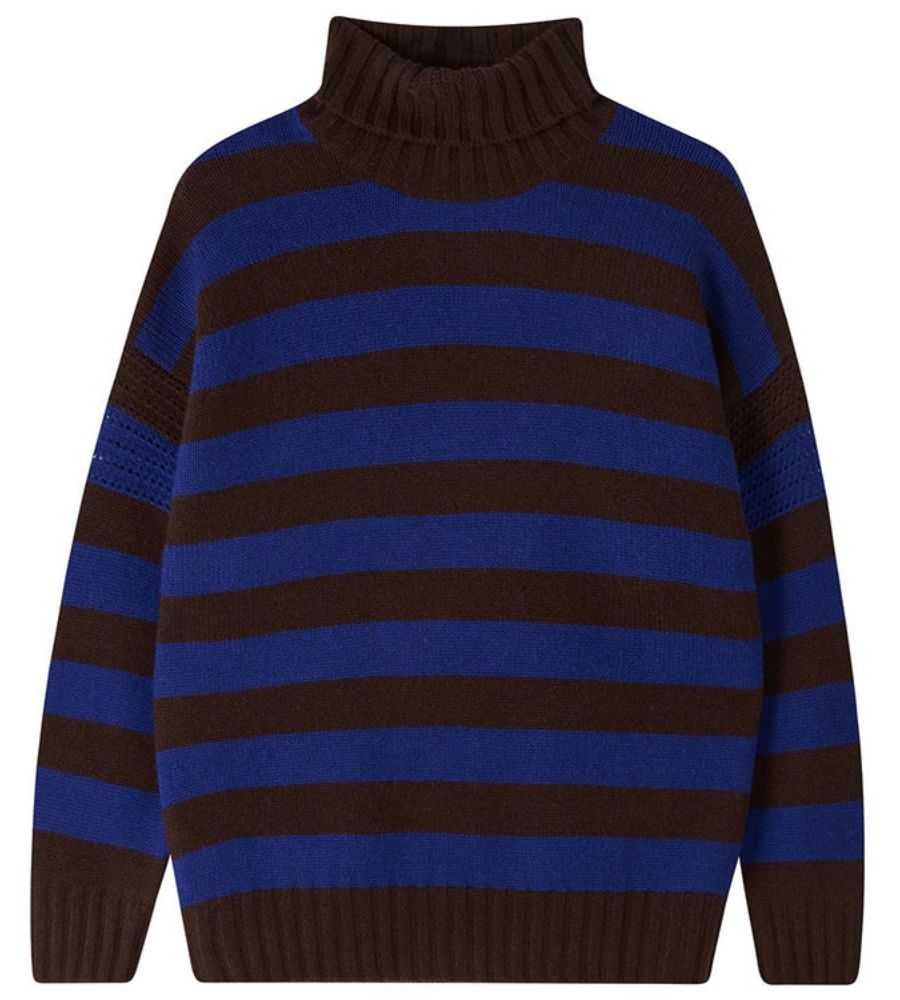 Stripe Breton - Hickory, Dark Violet