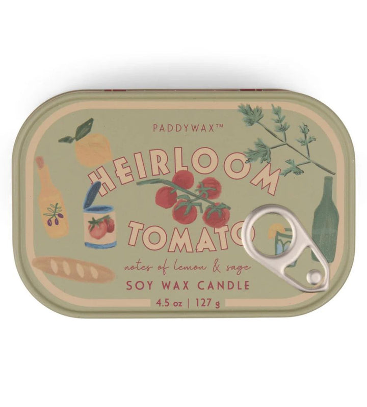 Bistro Tomato Printed Tin Candle