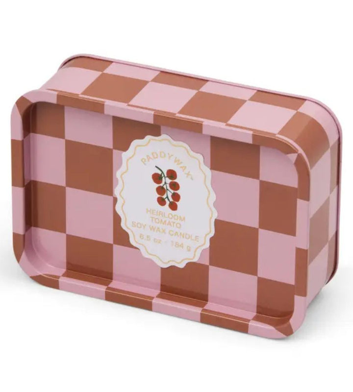Tomato Printed Tin Candle - Heirloom Tomato