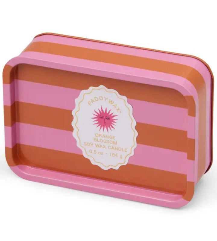 Sun Printed Tin Candle - Orange Blossom