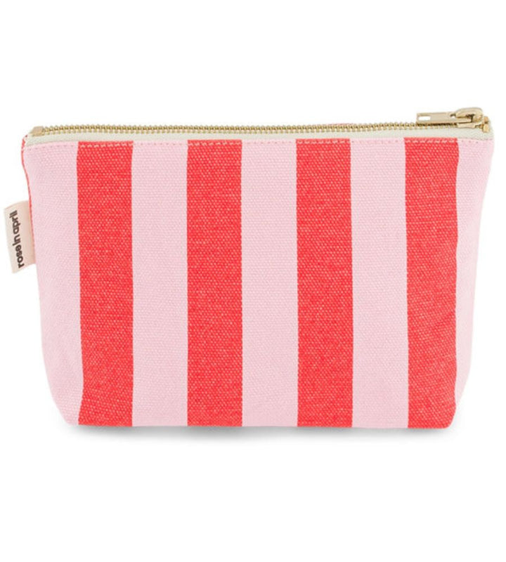 Pouch Sofia Stripes Tomato & Candy