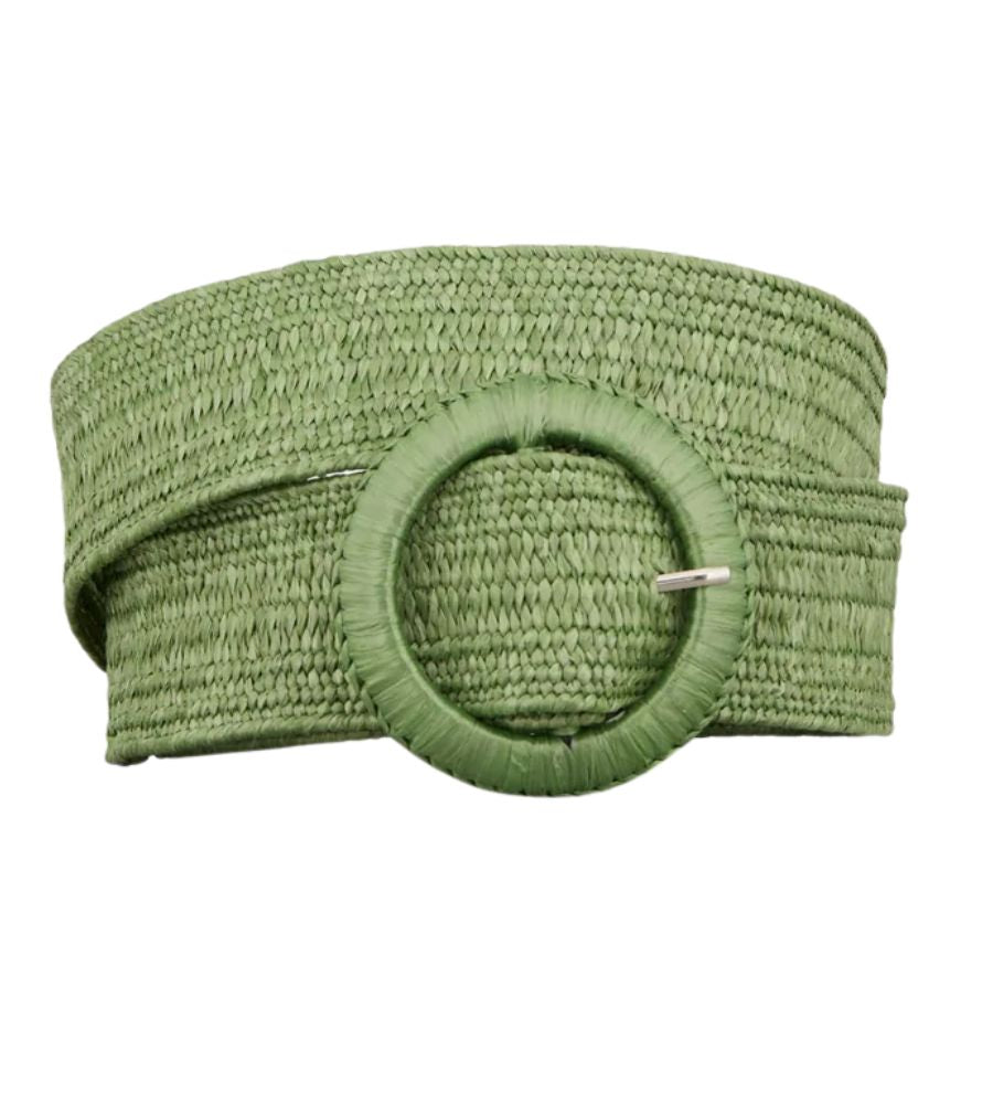 Wide Zia Belt - Banana Palm Green