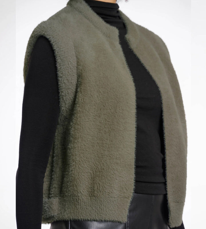 Elona Waistcoat - Green Ash