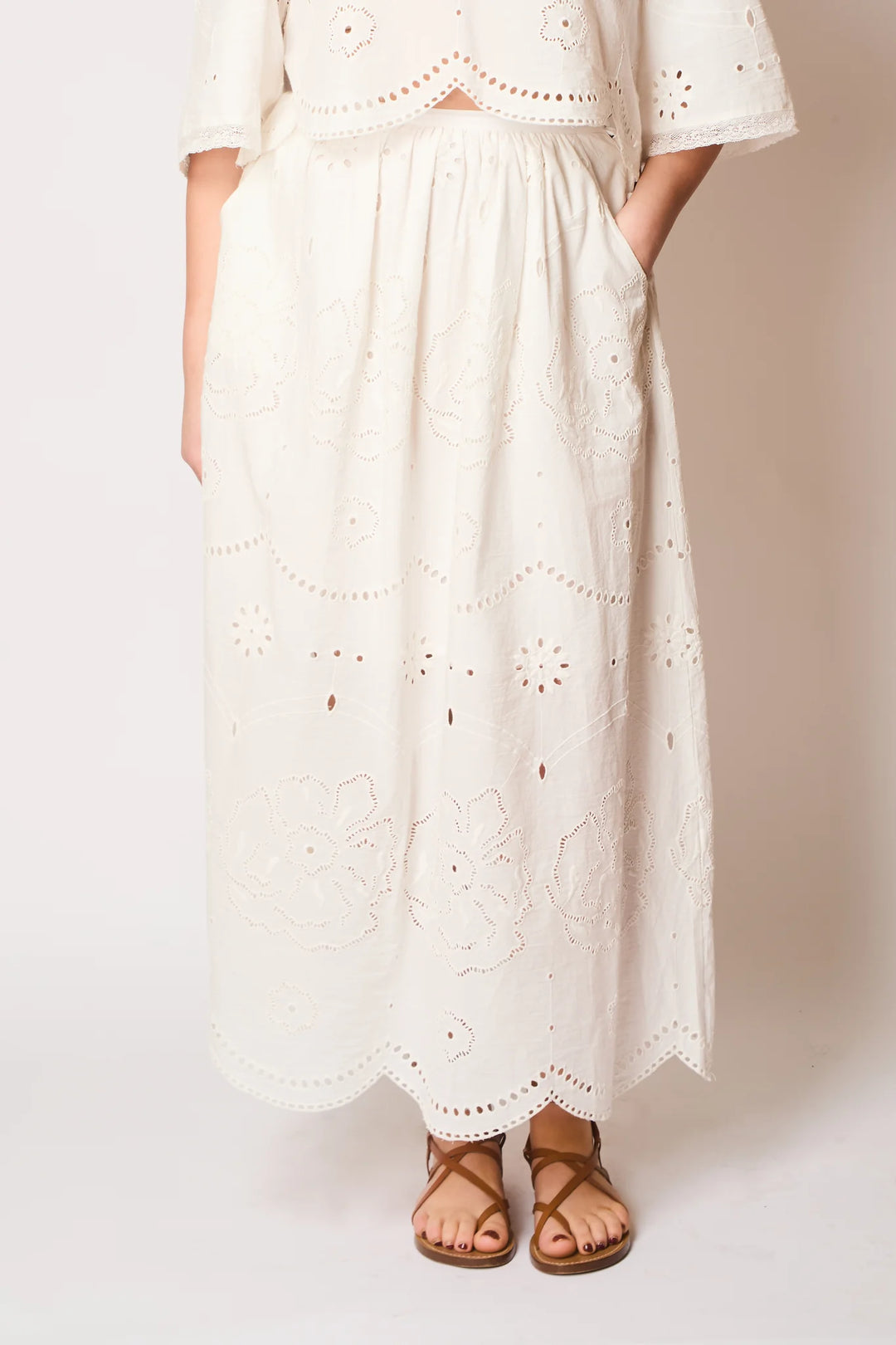 Mabel Skirt - Vintage White