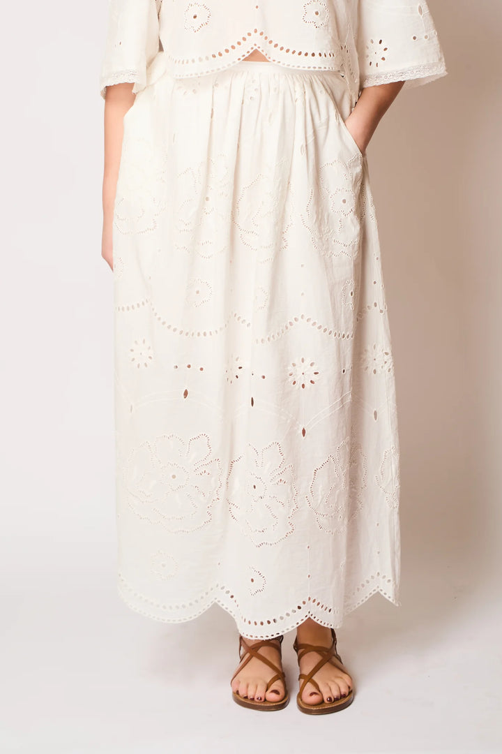 Mabel Skirt - Vintage White