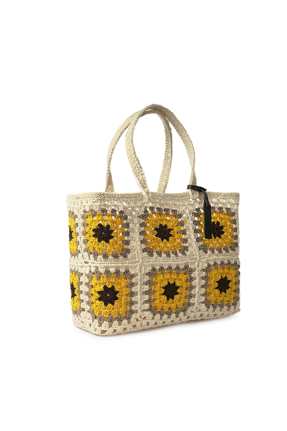 Daisy Grids Crochet - White Yellow