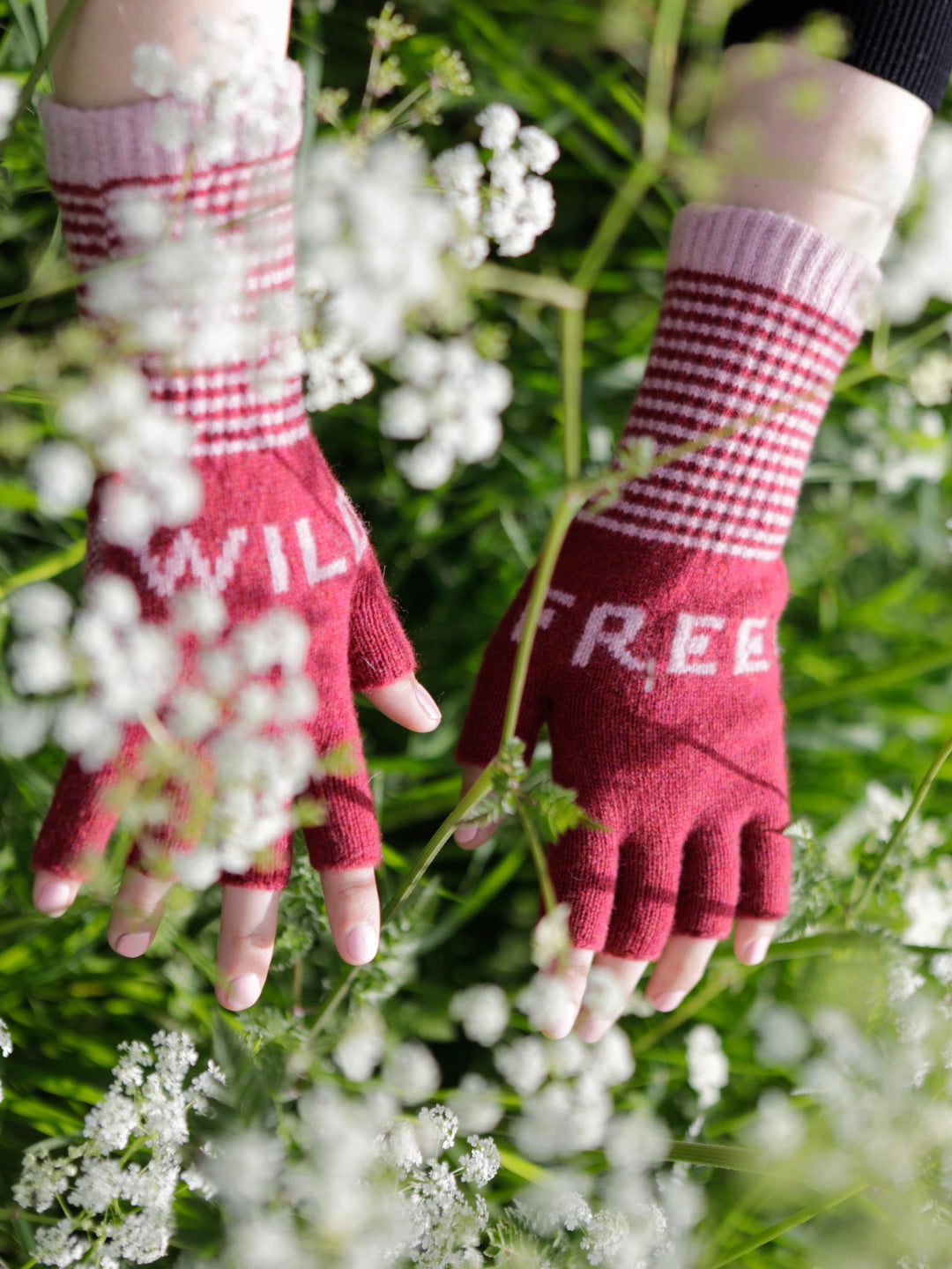 Wild Free Gloves - Rhubarb/Pink