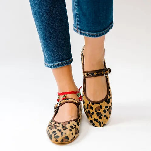 Leopard Mary Jane Shoes