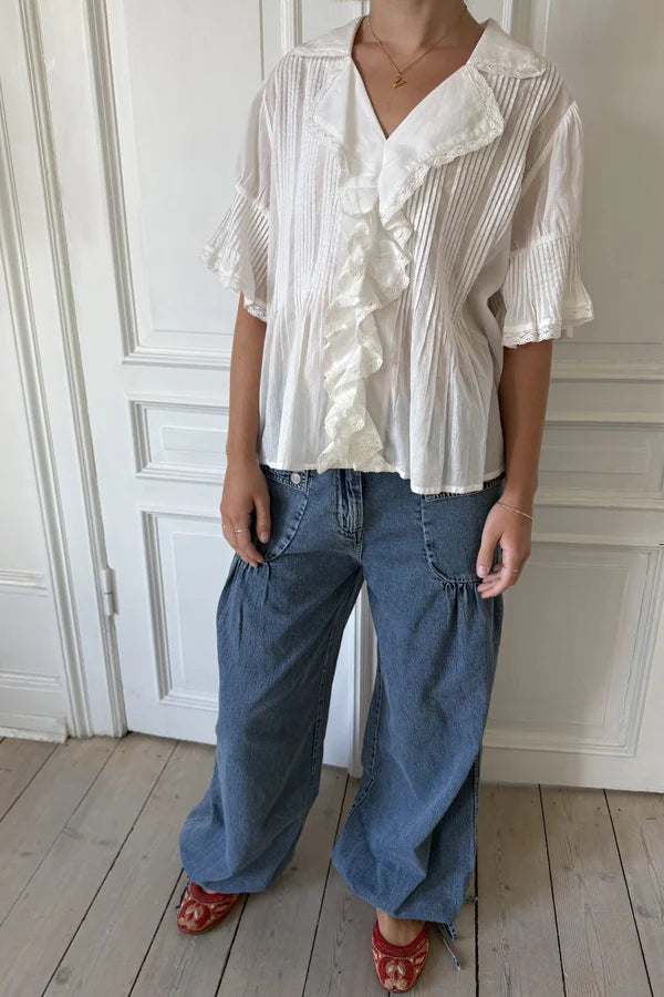 Gail Blouse - Chalk