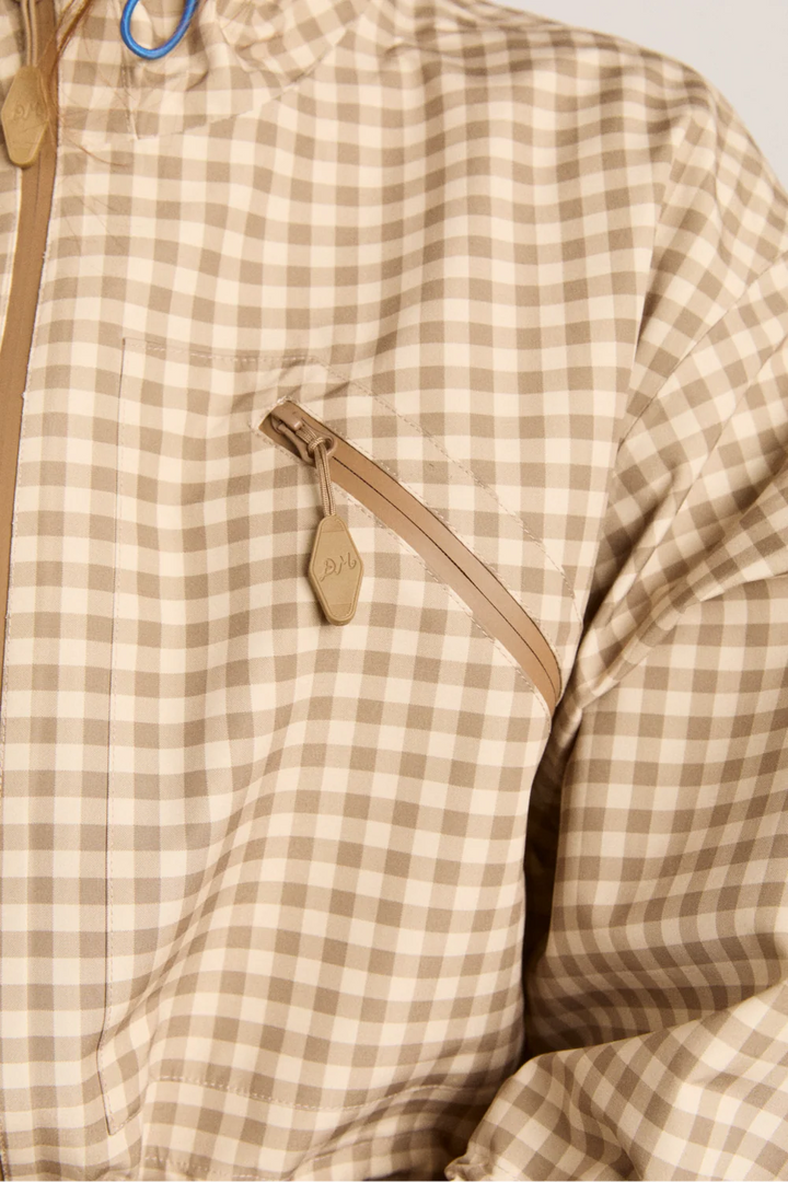 Matilda Waterproof Raincoat Gingham Brown