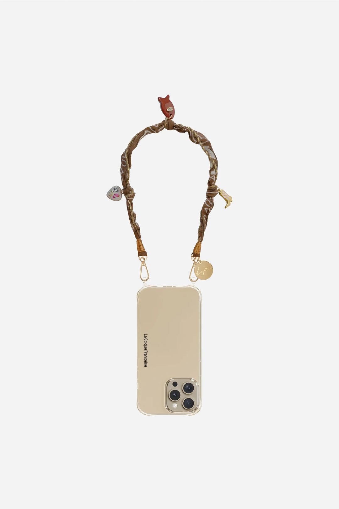 Short Laia Brown Phone Chain 40cm