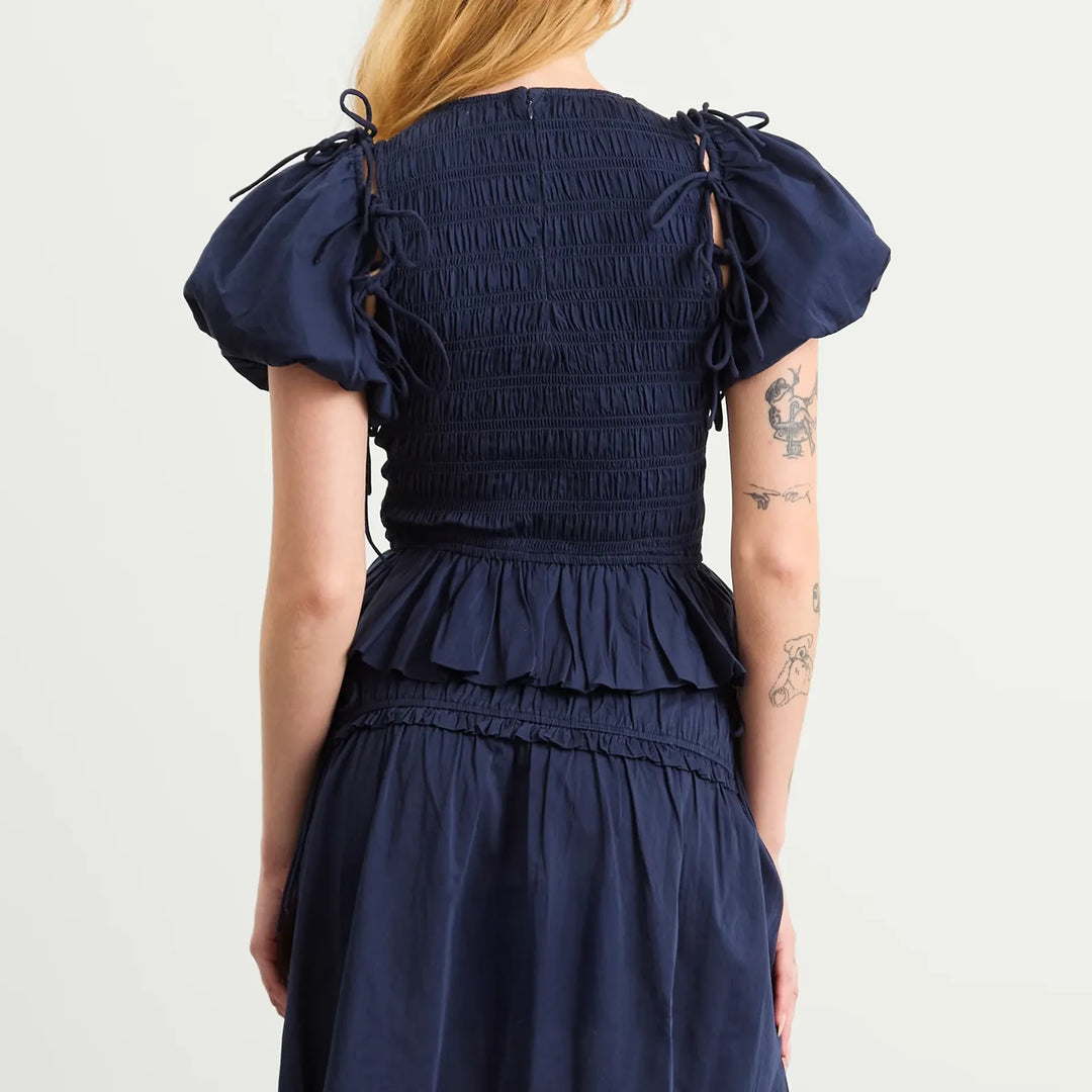 Becca Multi Way Blouse Navy
