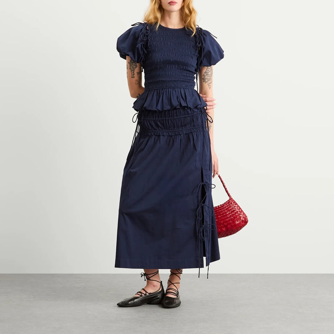 Becca Multi Way Blouse Navy
