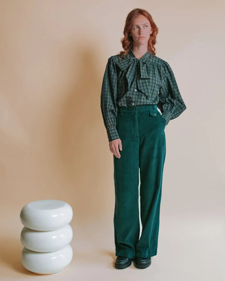 Ediva Blouse - Carreau Foret
