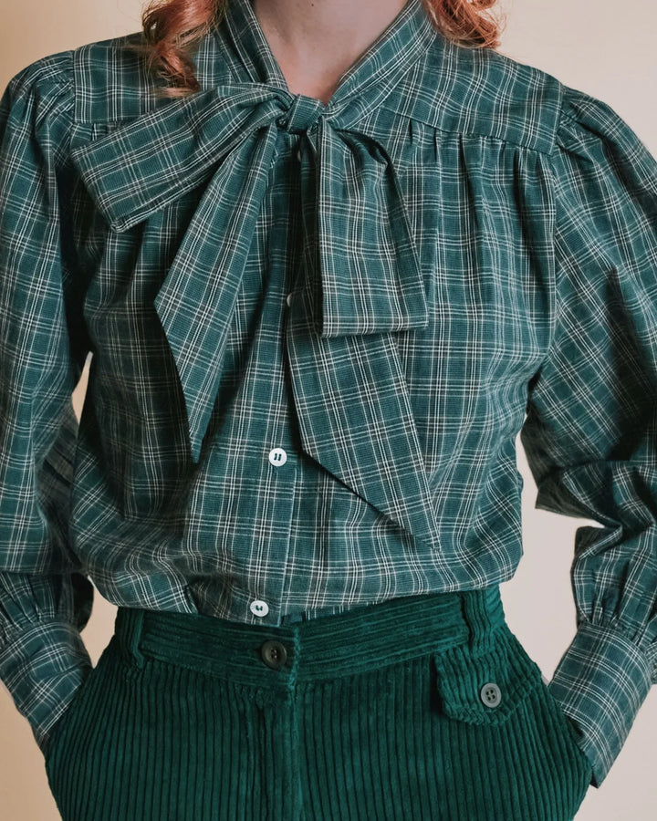 Ediva Blouse - Carreau Foret