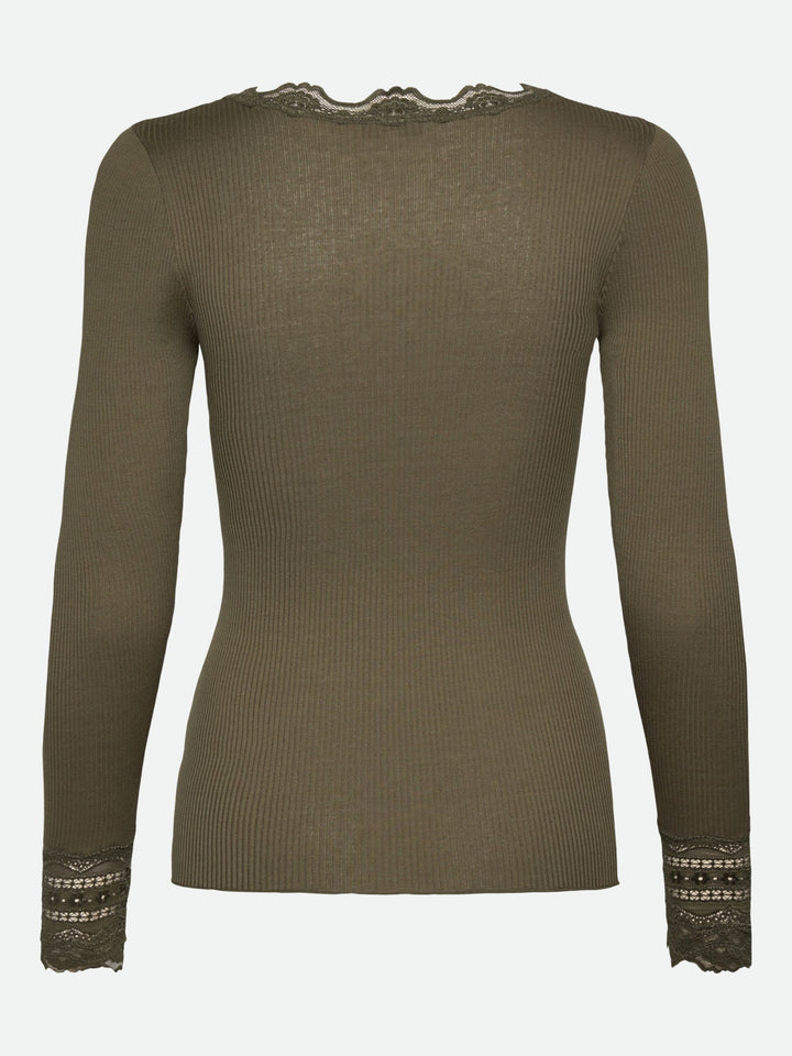 5316 Benita Silk LS O-Neck - Kalamata