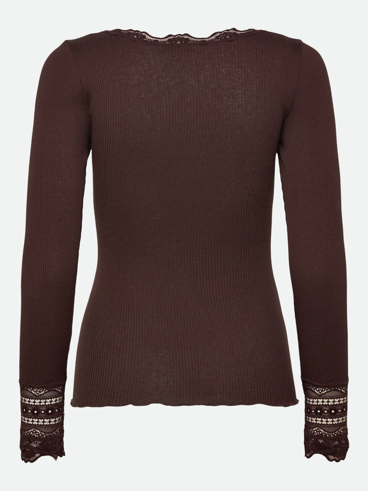 5316 Benita Silk LS O-Neck - Mole