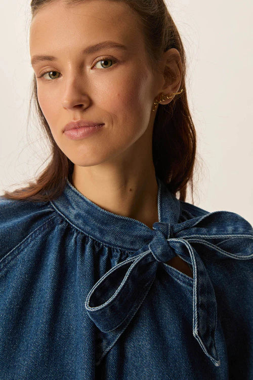 Lou Blouse - Middle Blue