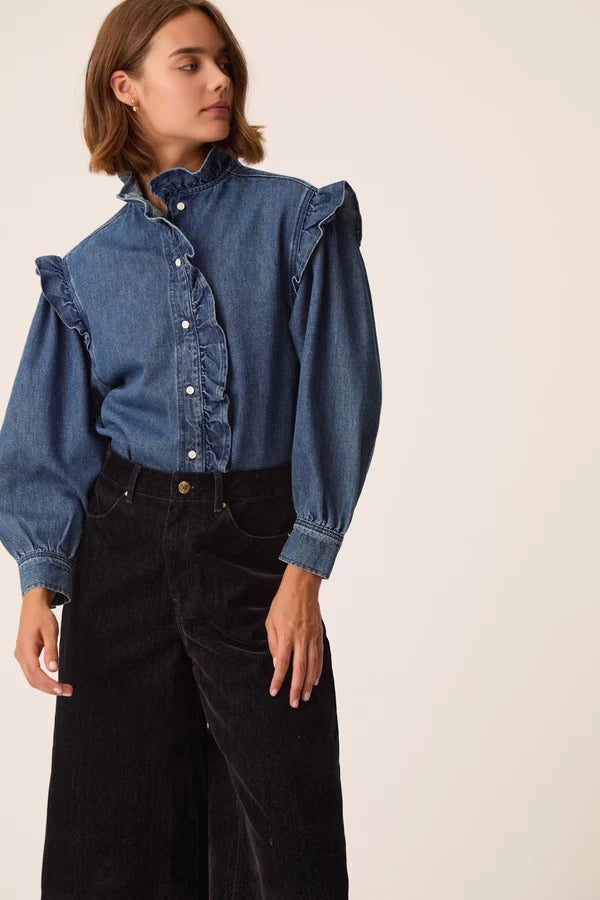 Lazou Shirt - Middle Blue