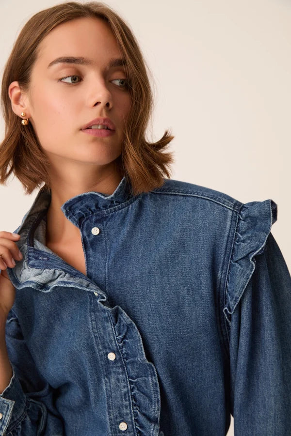 Lazou Shirt - Middle Blue