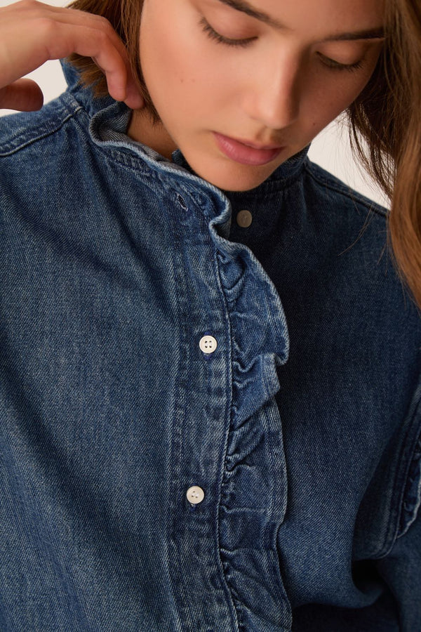 Lazou Shirt - Middle Blue