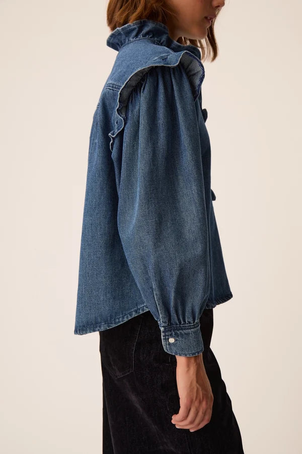 Lazou Shirt - Middle Blue
