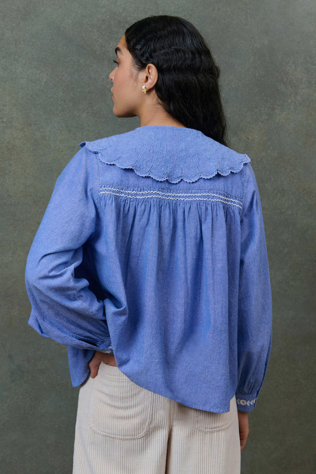 Hyacia Shirt - Blue Chambray