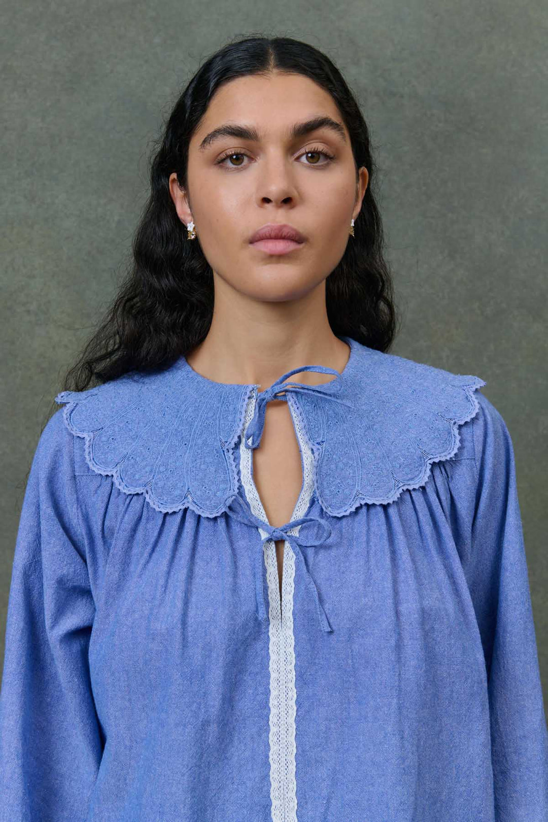 Hyacia Shirt - Blue Chambray