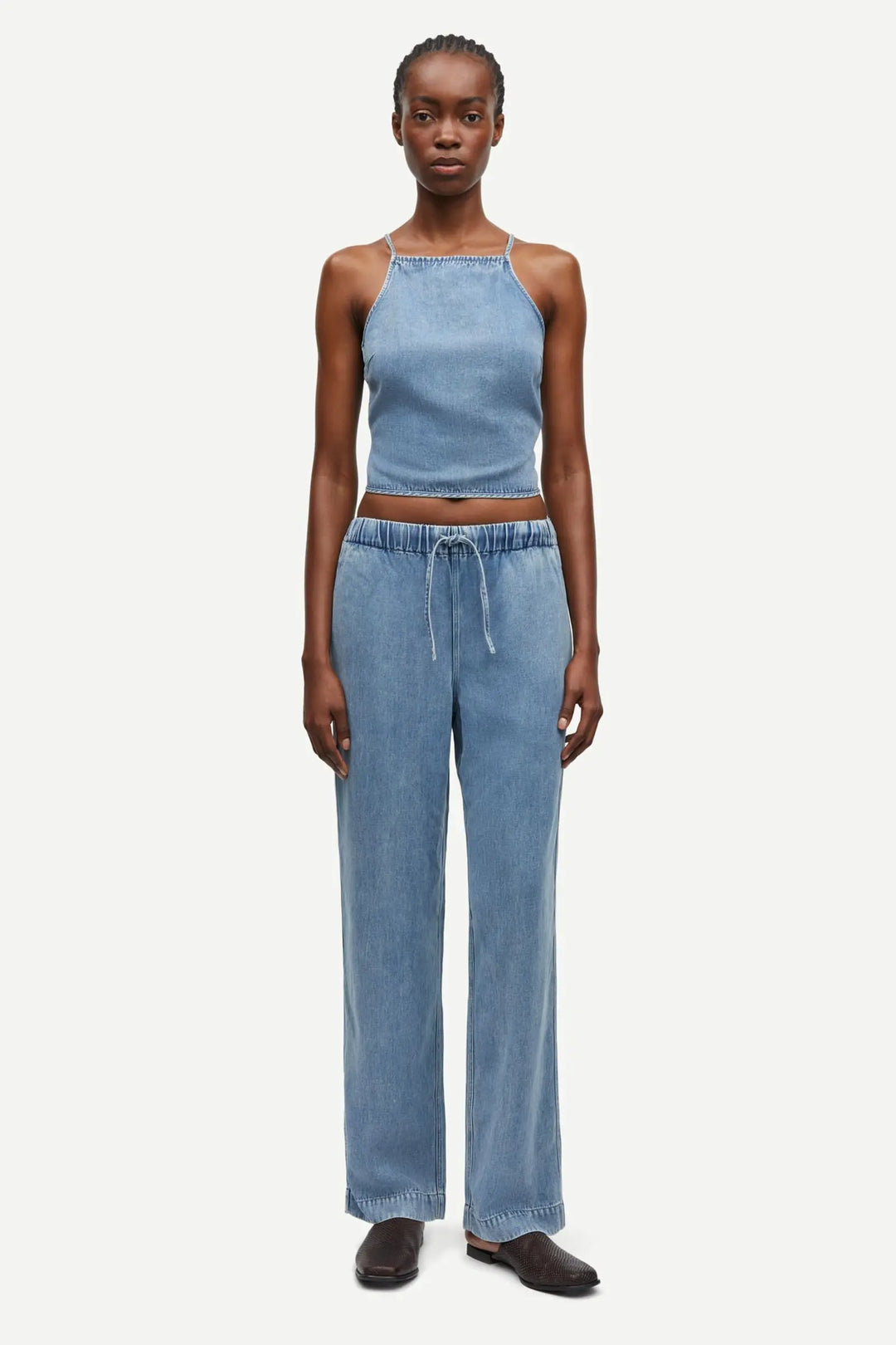 Sahoya Trousers - Denim Blue