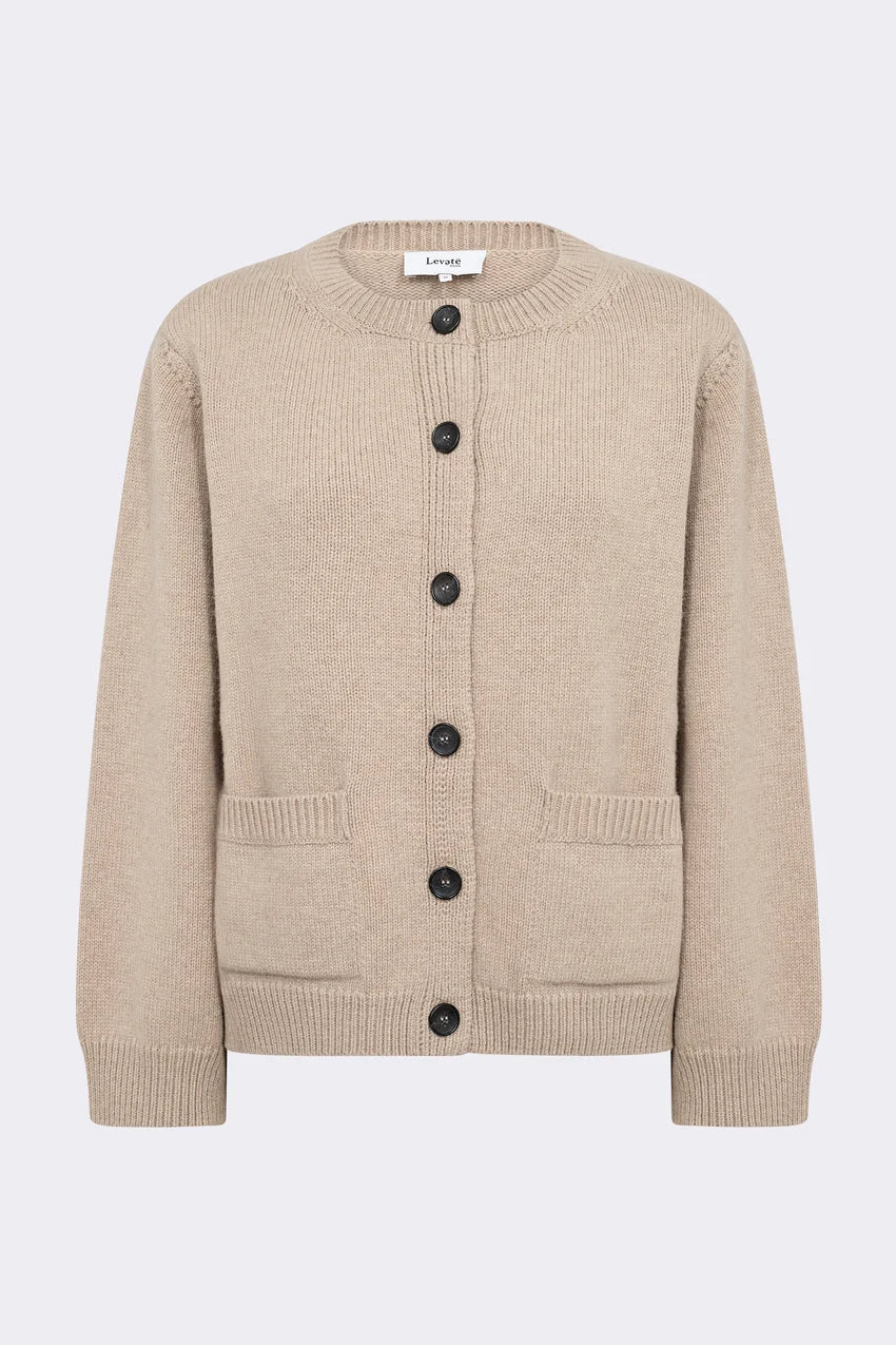 LR-Perle 9 Cardigan - Fondue Fudge