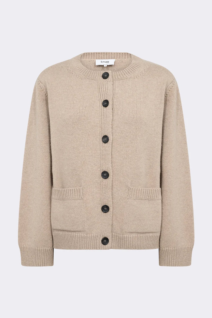 LR-Perle 9 Cardigan - Fondue Fudge