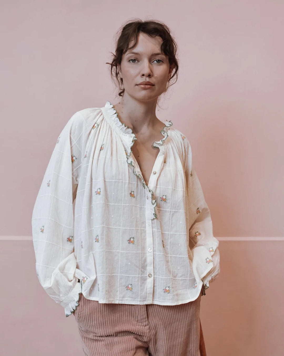 Elyana Blouse - Ecru