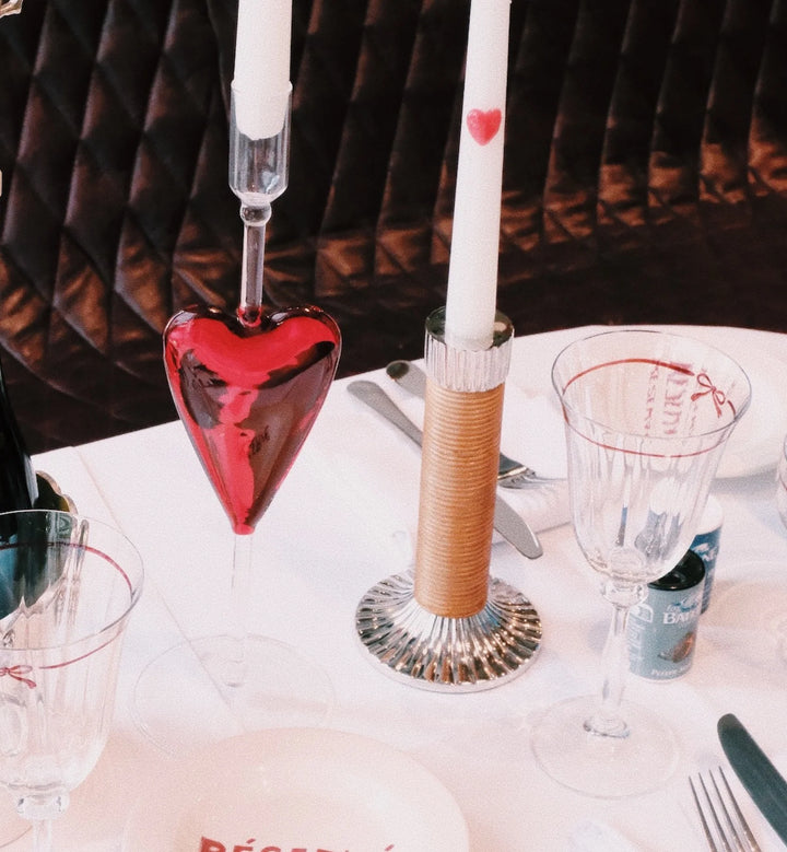 Poetic Love Candle Holder - Red