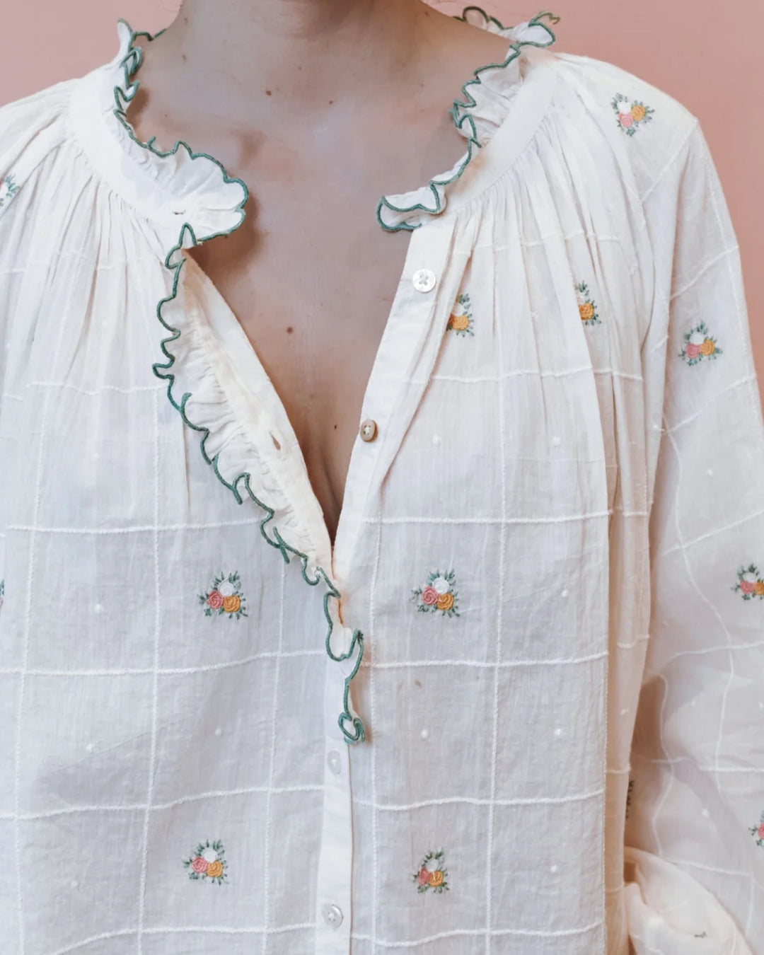 Elyana Blouse - Ecru