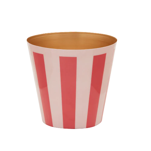 The Penny Planter Pink & Red Stripe