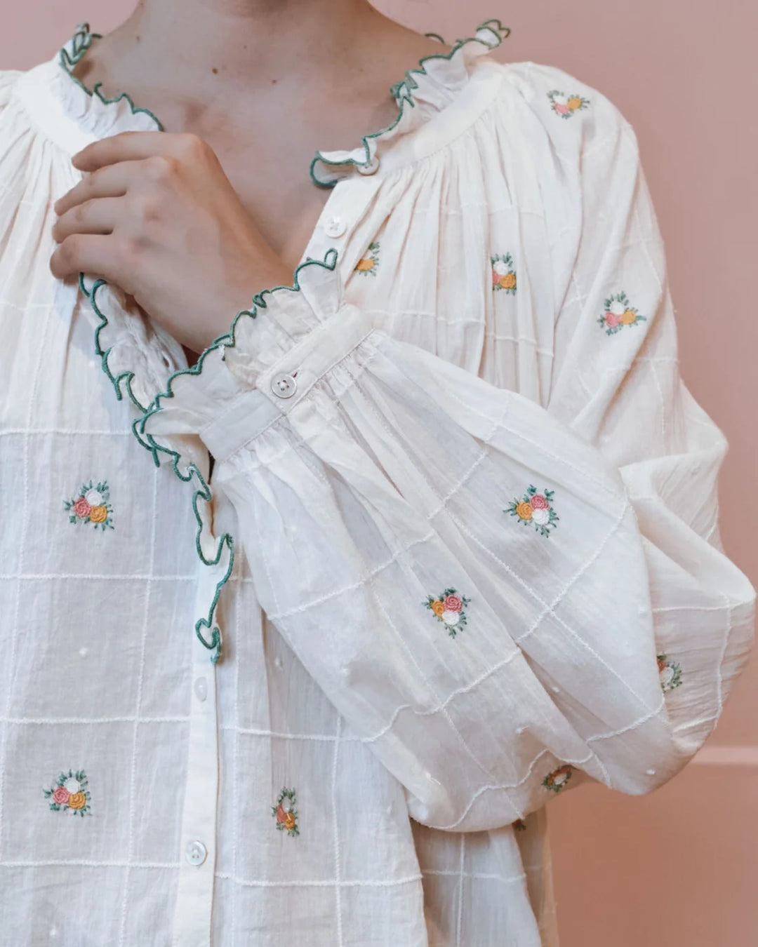 Elyana Blouse - Ecru