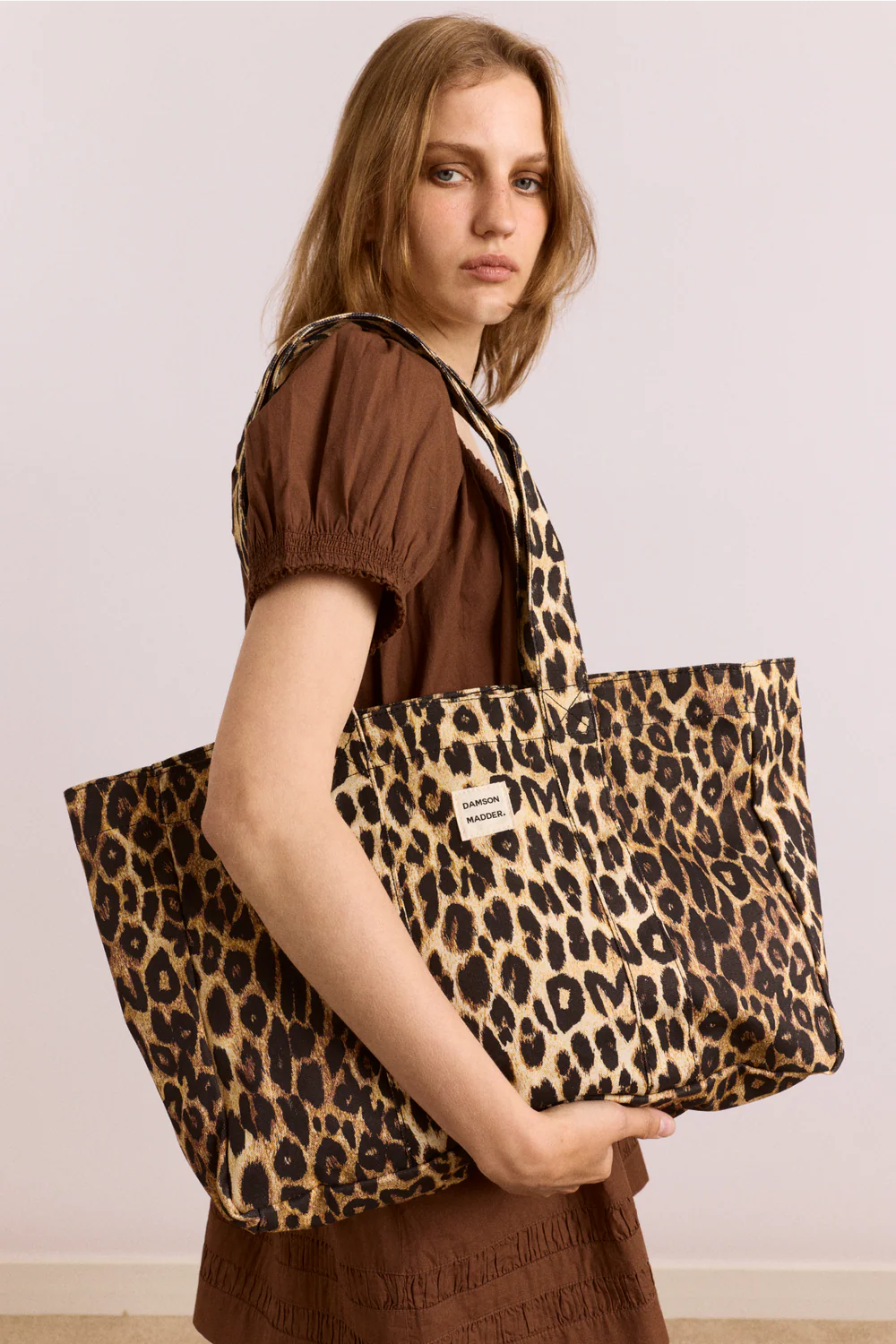 Canvas Leopard Tote Bag