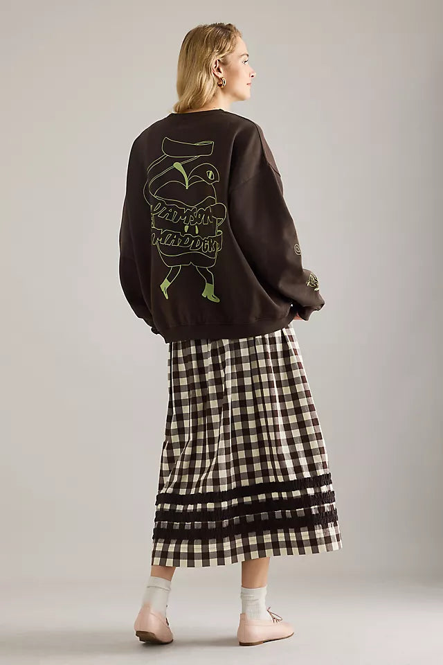 Apple Peel Sweatshirt - Brown